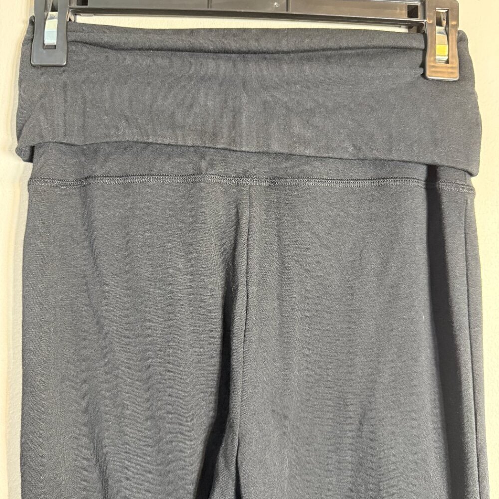 Offline by Aerie OG Foldover Super Flare Leggings Womens Small Black Active NWOT - Picture 9 of 12